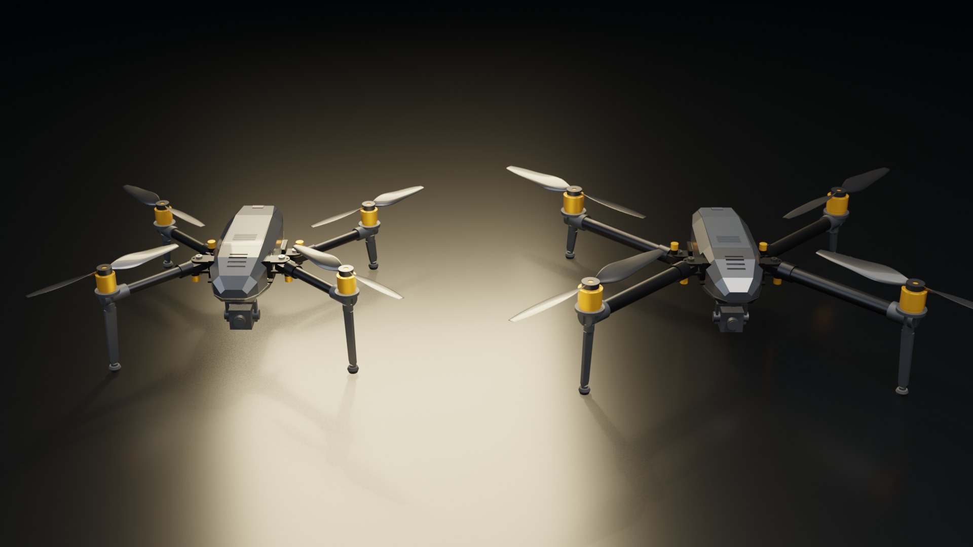 ScoutCrux 500 and ScoutCrux 650 side by side, rendered from their CAD exports